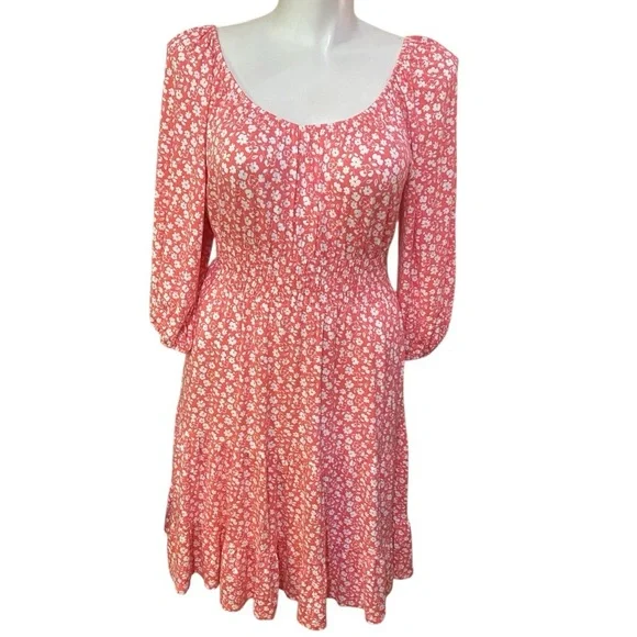 floral mini dress red Petal and Pup Women's Lacey Mini Dress